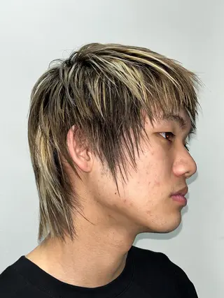 ショート カラー メンズ NEXT for hair所属・【ロングモデル募集】 宮本祥汰🐺のヘアスタイル