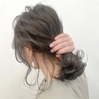 セミロング カラー 【Atem 大町店】 永森　優里花のヘアスタイル