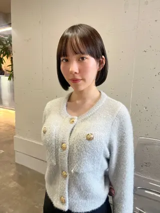 ショート 似合わせボブ🤍 女性らしさのあるヘアのヘアスタイル