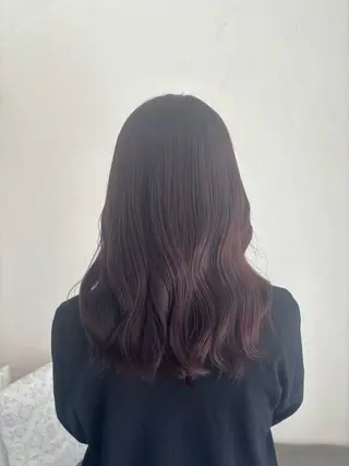 セミロング カラー RIRU 草津のヘアスタイル