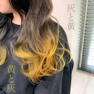 ロング カラー ヘアアレンジ TONE所属・透明感カラー/ 韓国ヘア/縮毛矯正のヘアスタイル