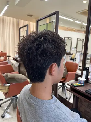 ショート パーマ メンズ AROH  men's cut&men's perm 船橋店所属・🧊メンズ特化🧊 高木航希のヘアスタイル