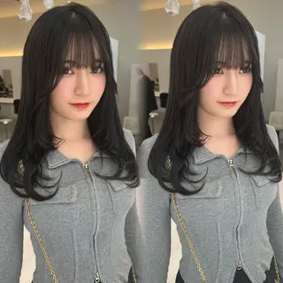 ロング ParveMix 佐々木梨紗🤍のヘアスタイル