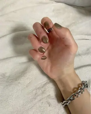 セミロング カラー ネイル ♡ma ki♡のヘアスタイル