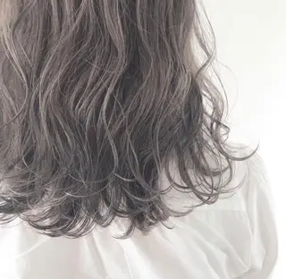ミディアム カラー ヘアアレンジ Aloa透明感ヘア ♡kanami♡のヘアスタイル