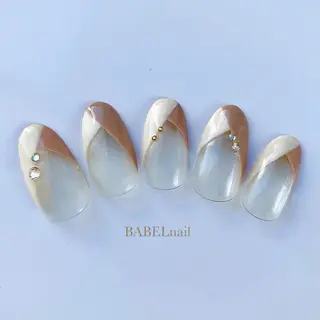 ネイル BABELバベル所属・江戸川橋✨BABEL 【バベル】大人可愛いのネイルデザイン