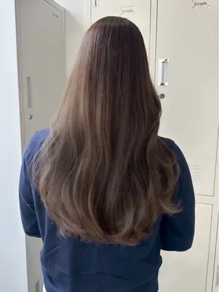 ロング 透明感カラー♡ 岡部瑠里のヘアスタイル