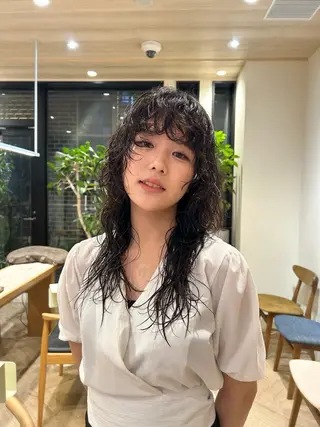 ロング パーマ tricca  ginza所属・ボブ・レイヤー ・パーマ【iri】のヘアスタイル