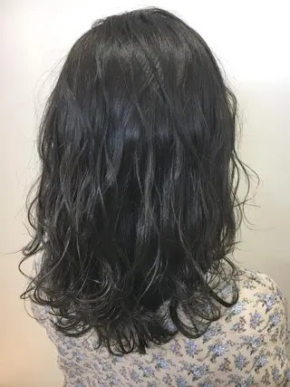 ミディアム カラー 永井 大希のヘアスタイル