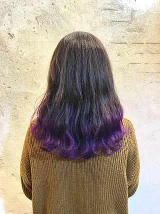 セミロング カラー umber royce所属・SEKIMOTO IBUKIのヘアスタイル