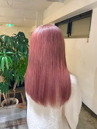 ロング カラー 暖色カラー🍒 ケアブリーチ/akiのヘアスタイル