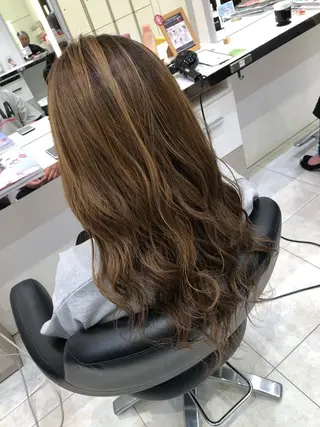 セミロング 岸 保奈美のヘアスタイル