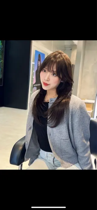 ロング 海野翔吾🇨🇳 ワンホンレイヤーのヘアスタイル