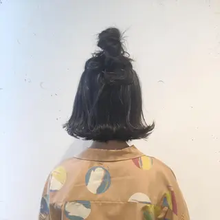 ミディアム カラー ヘアアレンジ 🌟アレンジが似合う カラー🌟Rumiのヘアスタイル