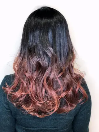 セミロング カラー 門田 恭弥のヘアスタイル