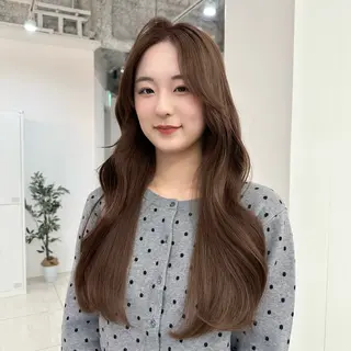 ロング カラー Haruka 🎀暖色カラーのヘアスタイル