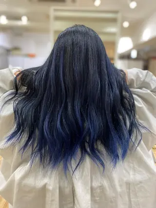セミロング カラー ヘアアレンジ 久米 治仁のヘアスタイル