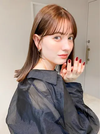 ミディアム カラー kohana 🎀韓国ヘア🎀🤍のヘアスタイル