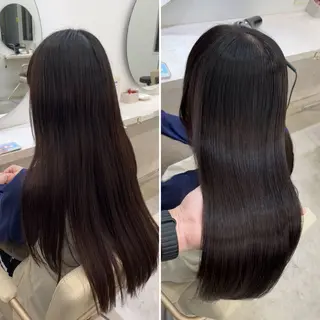 ロング 髪質改善/縮毛矯正 梅田茶屋町/西尾祐作のヘアスタイル