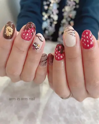 ネイル arm in arm ︎✿Yamamotoのマツエク・マツパデザイン