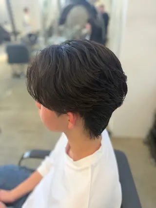 パーマ メンズ パーマ特化/フェザー パーマシャドウ/真生のヘアスタイル