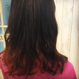 セミロング カラー embrace エンブレイスのヘアスタイル