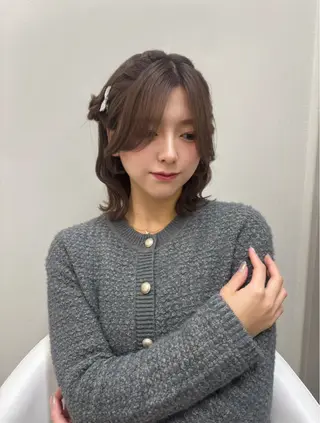 ショート ヘアアレンジ 藤原 亜美果のヘアスタイル