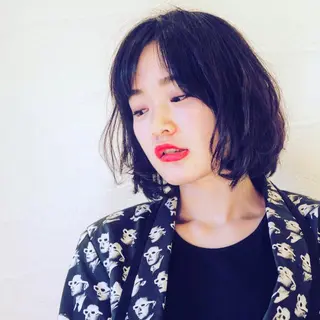 ミディアム カラー パーマ MIRUCO by KURAKU所属・マキシ ヤスアキのヘアスタイル