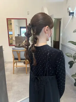 ヘアアレンジ 金沢市/美容師/ 岡島由希美のマツエク・マツパデザイン