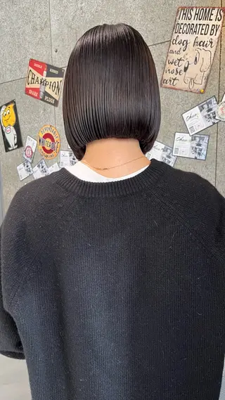 ショート ボブ/ショートボブ/ 岡山駅/別曽遥也のヘアスタイル