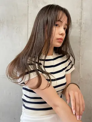 ロング カラー SALT WATER所属・🫐 𝐌𝐚𝐨 🫐似合わせcutのヘアスタイル