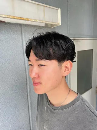 ショート パーマ メンズ特化/お任せ可 矢場町/モモコ🍑のヘアスタイル