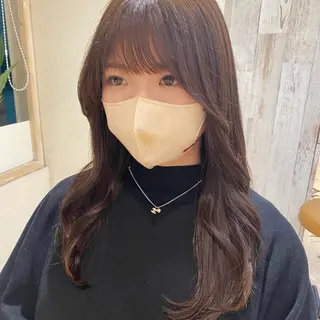 ロング 顔周り/くびれヘア 韓国ヘア💕風間るなのヘアスタイル