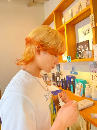 ショート カラー メンズ アトリエNew York三ノ輪店所属・miku 三ノ輪のヘアスタイル