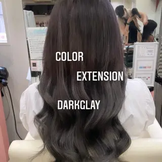 ロング カラー エクステ🩵ブリーチ 韓国ヘア🩵KAEのヘアスタイル