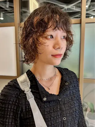 ミディアム パーマ balance.所属・balance.赤田 蒼空のヘアスタイル