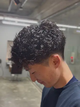 パーマ メンズ 朋生/メンズパーマ特 化/シャドウ/岡本のヘアスタイル