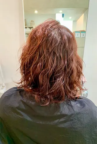 ミディアム パーマ メンズ 🌸花屋併設🌸寺島 秀美のヘアスタイル