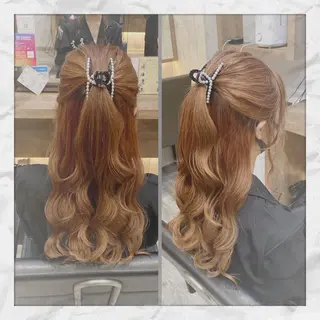 ロング ヘアアレンジ ヘアセット/着付け 𓇼 松本 夏美𓇼のヘアスタイル