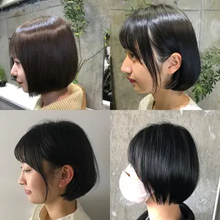 ショート レイヤー特化/小顔顔 周り/セノ/表参道のヘアスタイル
