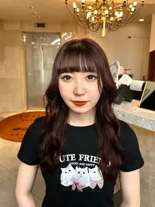 ロング カラー 韓国/レイヤー/ 透明感🩶ひかる🩶のヘアスタイル