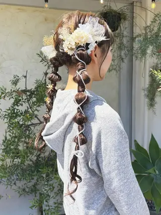 ヘアアレンジ 有岡 陽菜のヘアスタイル