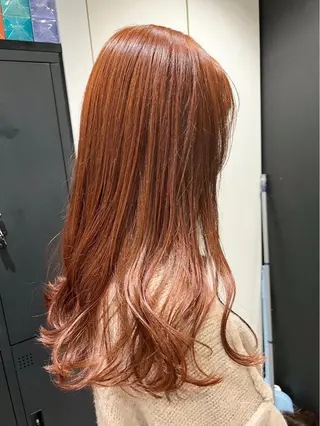 セミロング ブリーチなし ダブルカラー/ゆなのヘアスタイル