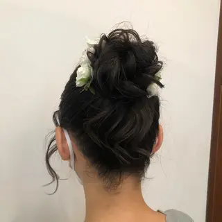 ミディアム ヘアアレンジ ボブ得意 🤍山内　飛鳥🤍のヘアスタイル