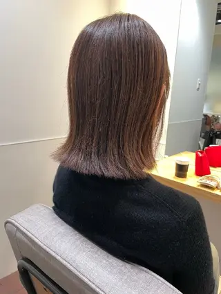ミディアム カラー 暗髪艶カラー/ 髪質改善TR/maiのヘアスタイル