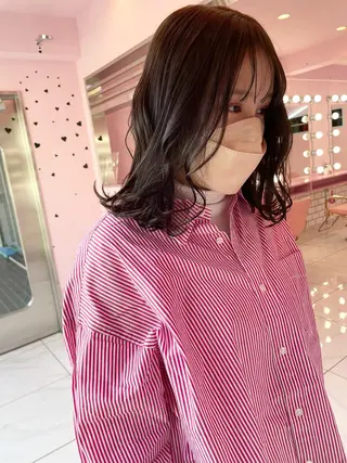 セミロング 心斎橋/ブリーチ minamiのヘアスタイル