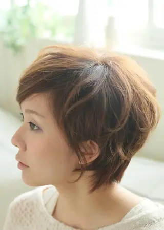 ショート カラー 髪質改善✨縮毛矯正 美髪担当・大西真奈のヘアスタイル