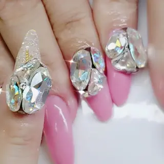 ネイル ロング クロキ 。のネイルデザイン