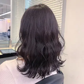 セミロング カラー ヘアアレンジ 透明感カラー/推しカ ラー☁️JURAのヘアスタイル