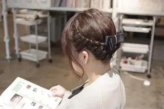 ミディアム ヘアアレンジ 🌈ディレクター🌈 徳松優希のヘアスタイル